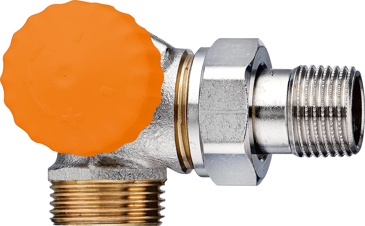 asdec life ® Thermostat-Ventilunterteil IMI Heimeier Eclipse DN15(1/2")x 3/4",Winkeleck links