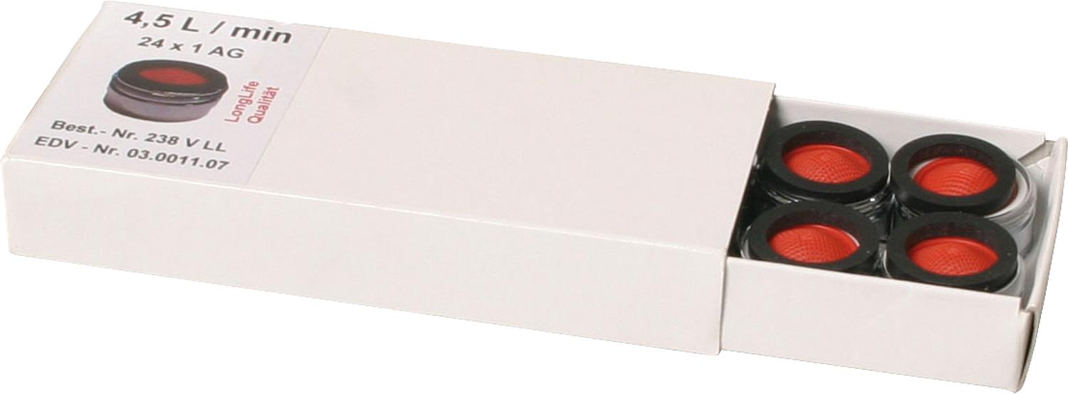 asdec life ® Spar-Strahlregler ohne Prüfzeichen AG M24X1 mit Gummidich - asdec life ® Spar-Strahlregler ohne Prüfzeichen AG M24X1 mit Gummidichtung Spar-4,5