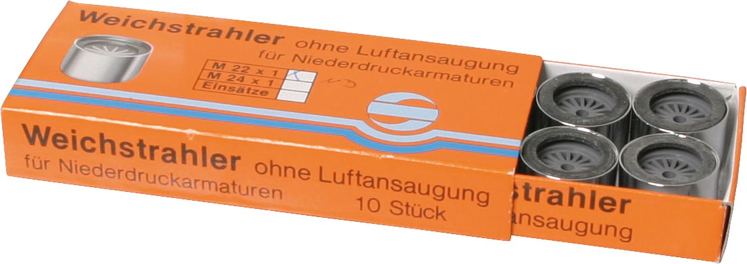 asdec life ® Weichstrahlregler-Niederdruck ohne Prüfz IG M22X1 mit Gum - asdec life ® Weichstrahlregler-Niederdruck ohne Prüfz IG M22X1 mit Gummidichtung mit Zahnkranz ""VPE 10 Stk