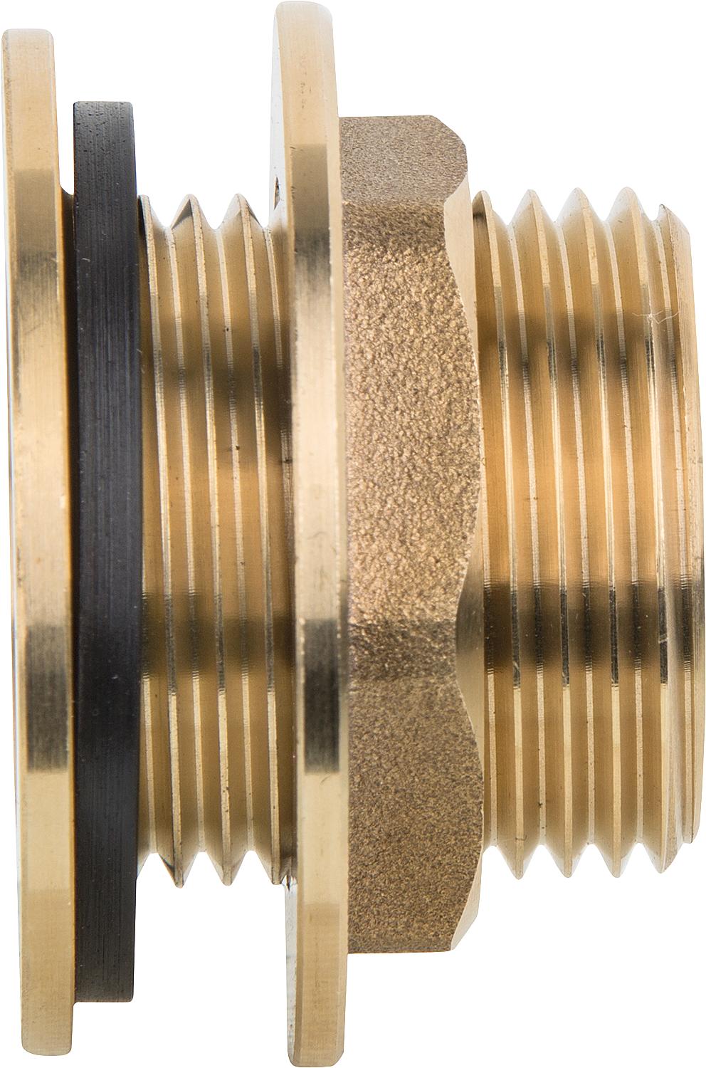 asdec life ® Tankdurchführung Messing DN25 (1")