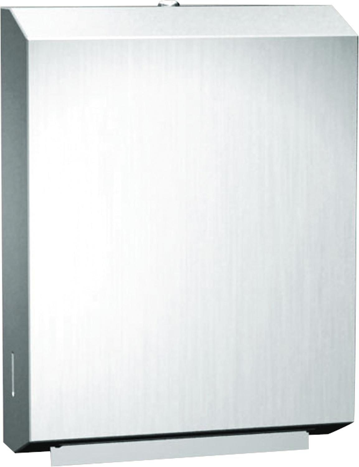 asdec life ® Papier-Handtuchspender Edelstahl zur Wandmontage, 280 x 368mm