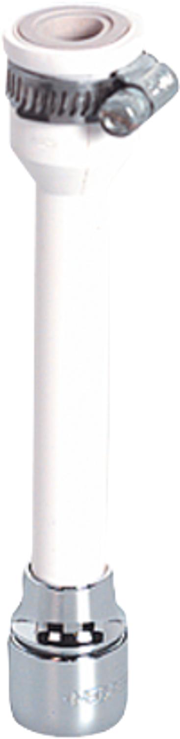asdec life ® Verlängerter-Auslauf mit Luftsprudler mit Klemme, Kunststoff *BG*