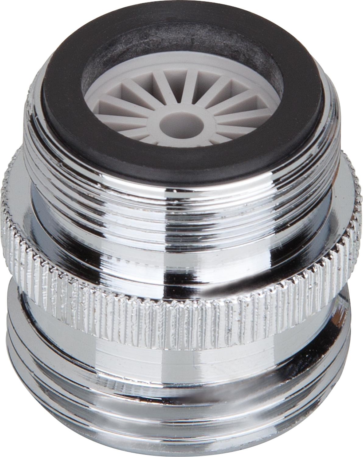 asdec life ® Reduzierstück mit Weichstrahler *BG* AG M24 x AG 3/4", Messing verchromt