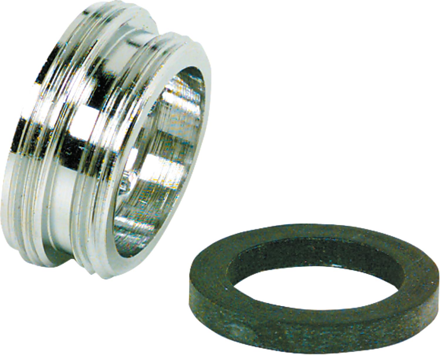 asdec life ® Reduzierstück Messing verchromt AG M22X1 auf AG M24X1 *BG*