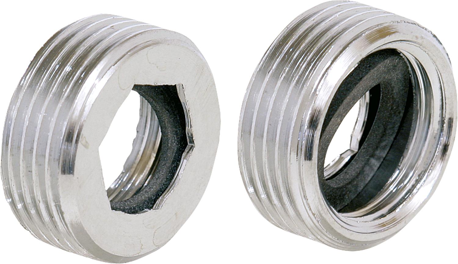 asdec life ® Reduzierstück Messing verchromt IG 1/2" auf AG 3/4" Euroreduzierstück *BG*
