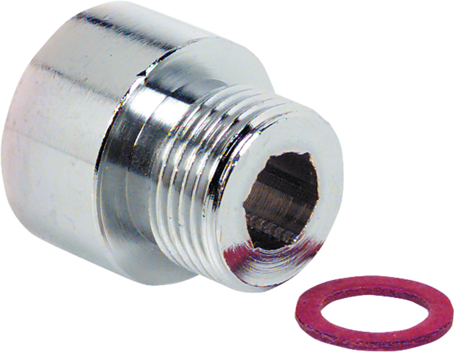 asdec life ® Reduzierstück Messing verchromt IG 15X1 auf AG 3/8" *BG* Geräteanschluss-Reduzierstück