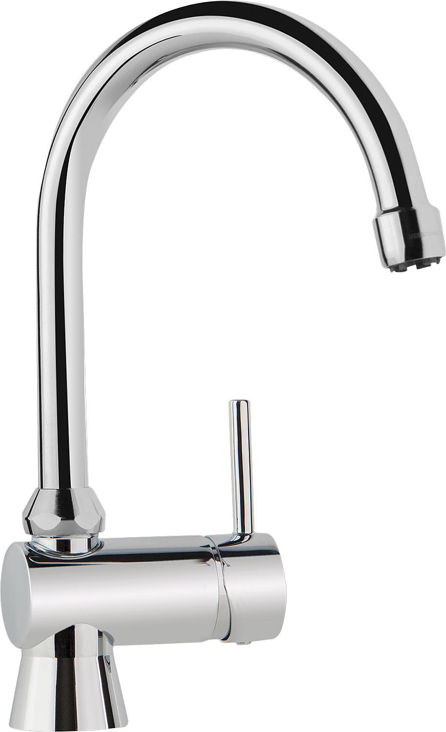 asdec life ® Spültischmischer KWC chrom, 360° schwenkbar