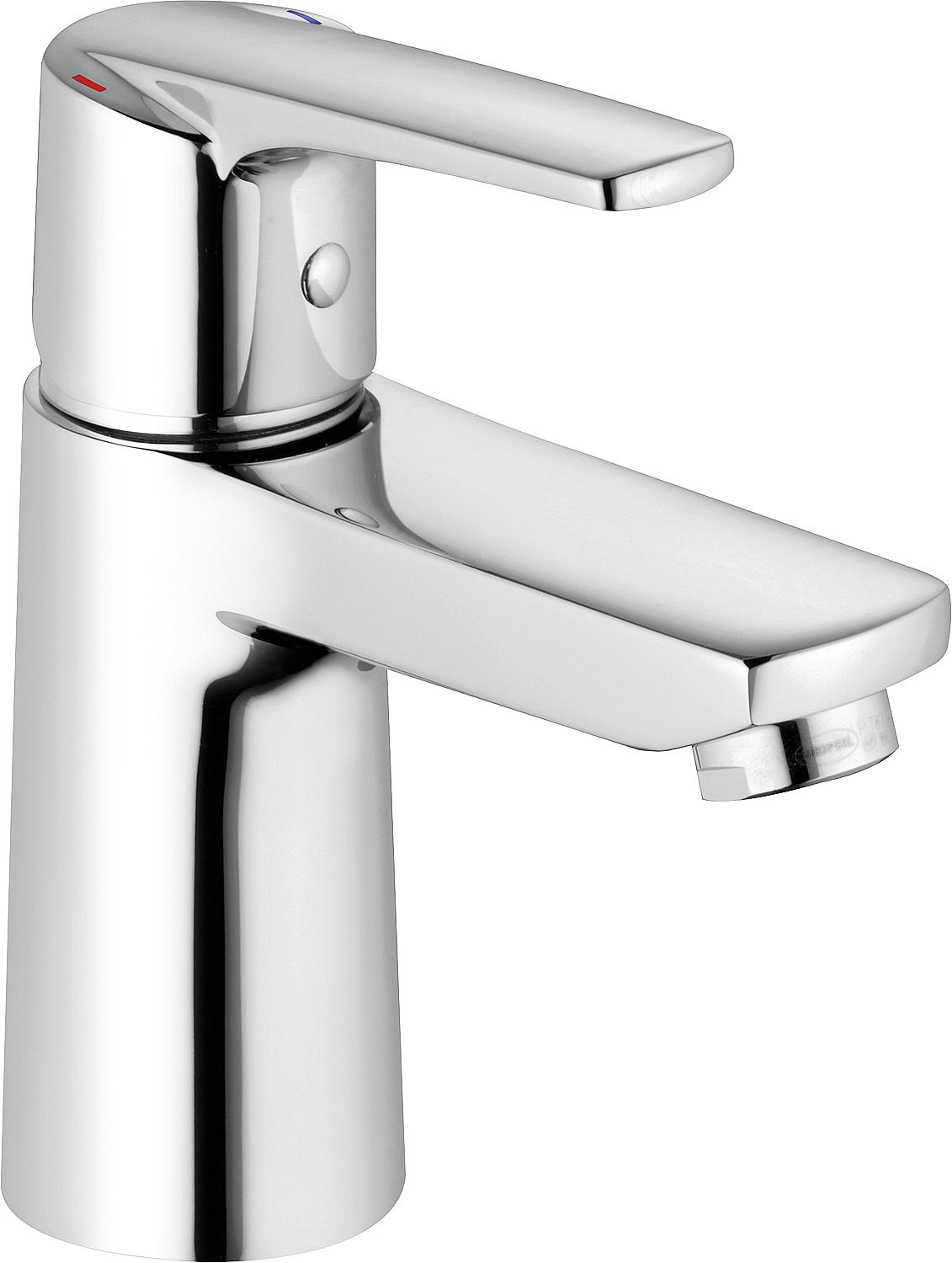 asdec life ® Waschtischmischer Heinrichschulte Alpha 300 chrom, mit Ablaufgarnitur
