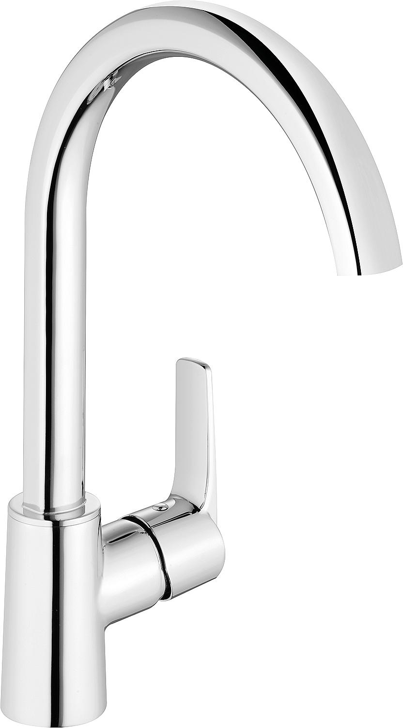asdec life ® Küchenarmatur Heinrichschulte Alpha 300, chrom seitliche