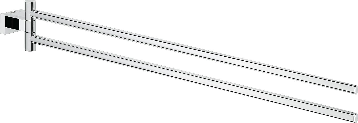 asdec life ® Handtuchhalter Grohe Essentials Cube, chrom 2-armig