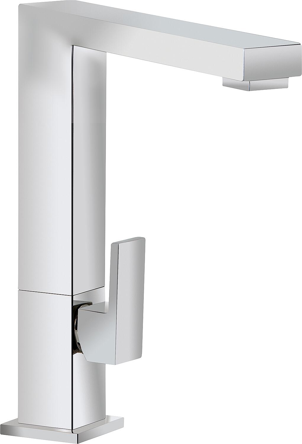 asdec life ® Spültischmischer inox Ezrona Edelstahl poliert, schwenkbar Ausladung 260mm, Höhe: 280mm