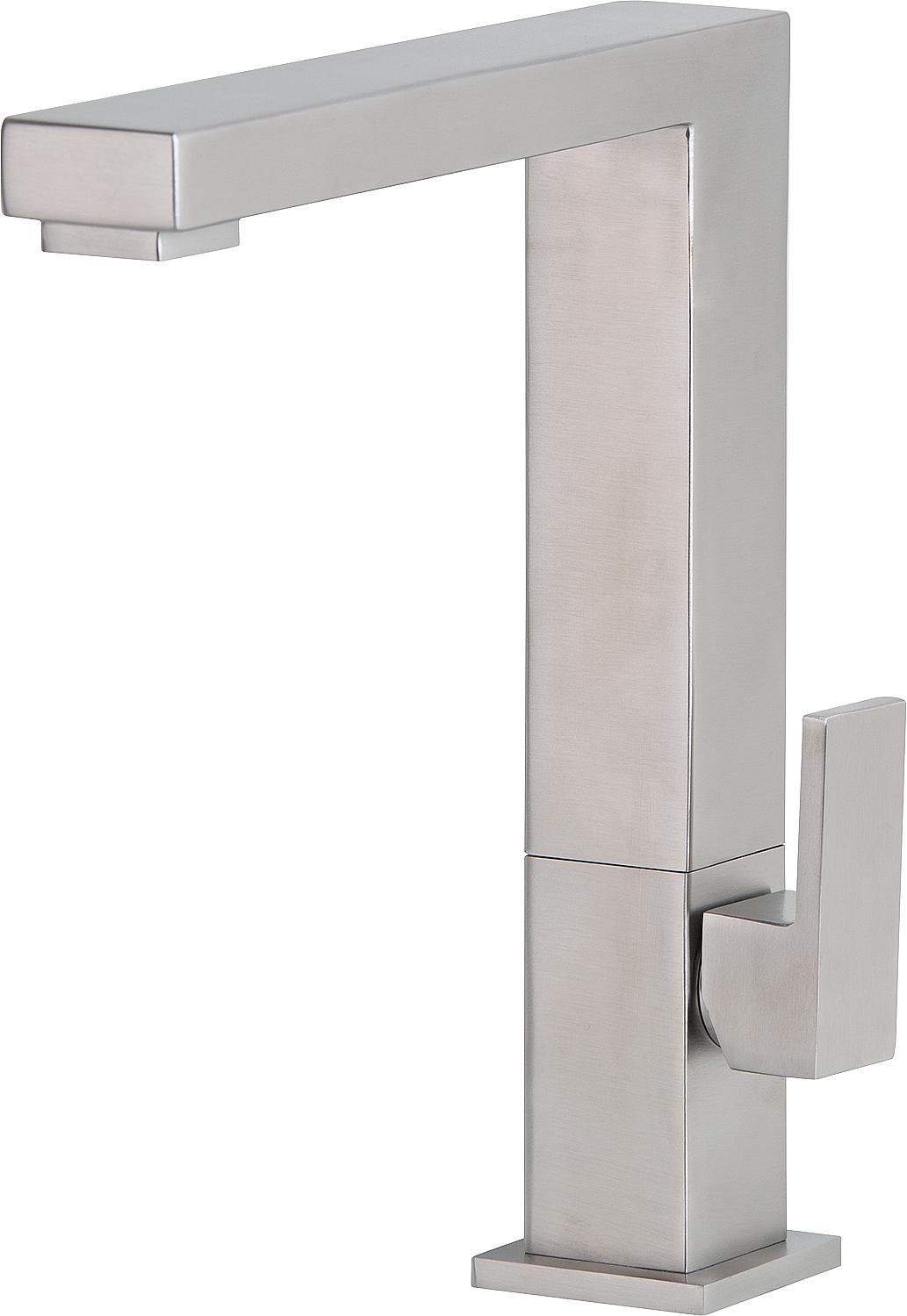asdec life ® Spültischmischer inox Ezrona Edelstahl Matt, schwenkbar Ausladung 260mm, Höhe: 280mm