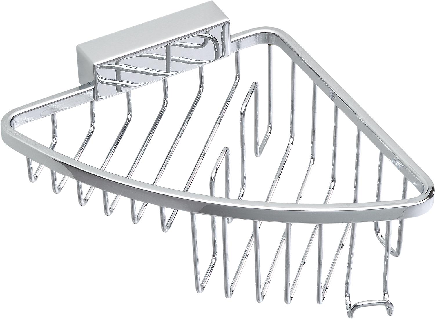 asdec life ® Duschmittelkorb Iris² BxHxT:164x54/30x184mm Metall verchr