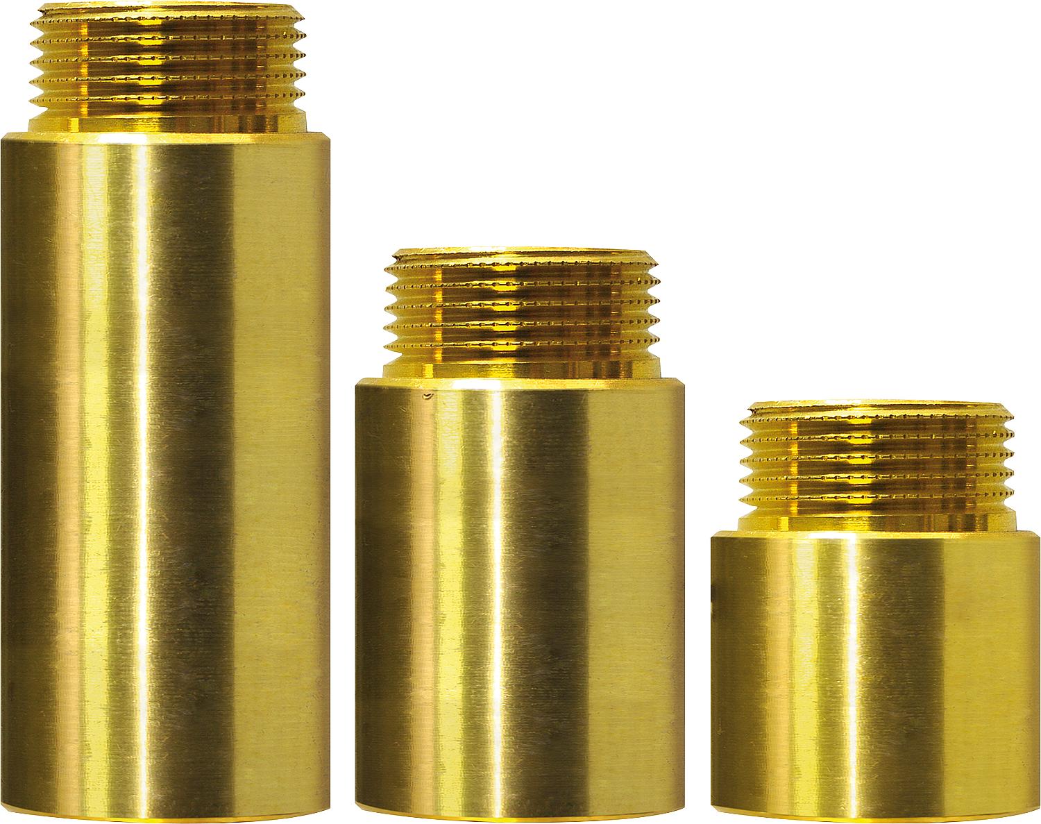 asdec life ® Hahnverlängerung Messing 1/2" x 100mm