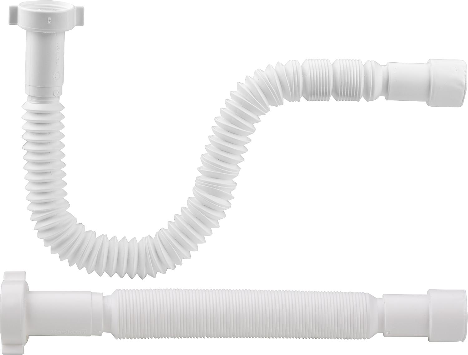 asdec life ® Flexibler Anschlussschlauch 1 1/2''x40/50mm gerade Länge 383-870mm