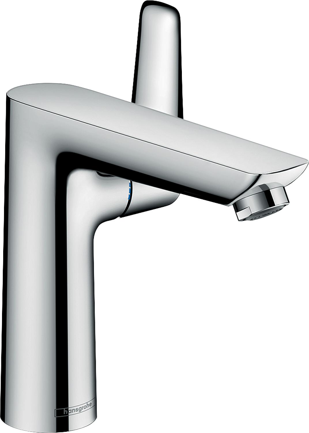 asdec life ® Waschtischmischer Hansgrohe 150 Talis E, mit Ablaufgarnitur chrom, Ausladung 141mm