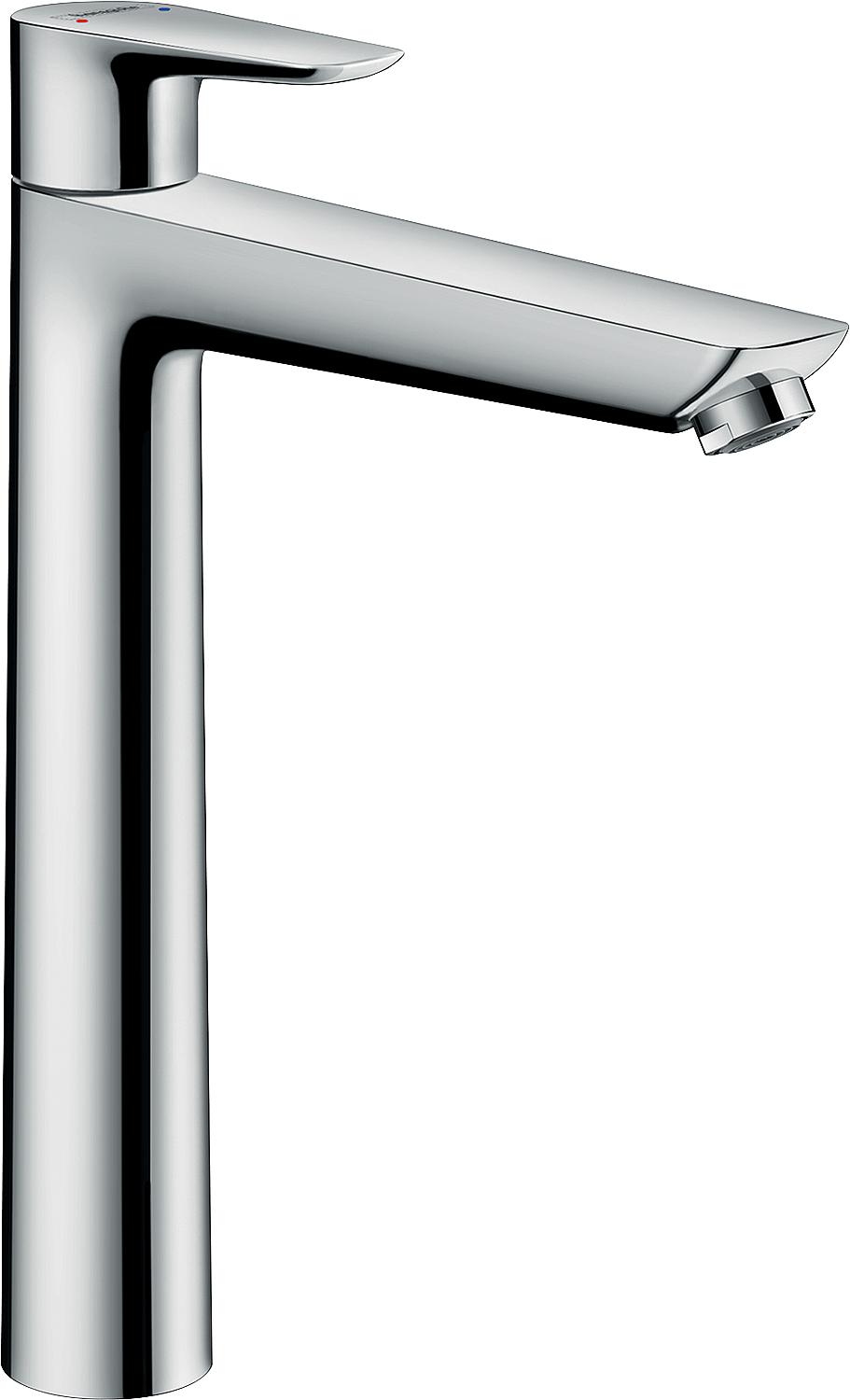 asdec life ® Waschtischmischer Hansgrohe 240 Talis E, mit Ablaufgarnitur chrom, Ausladung 183mm