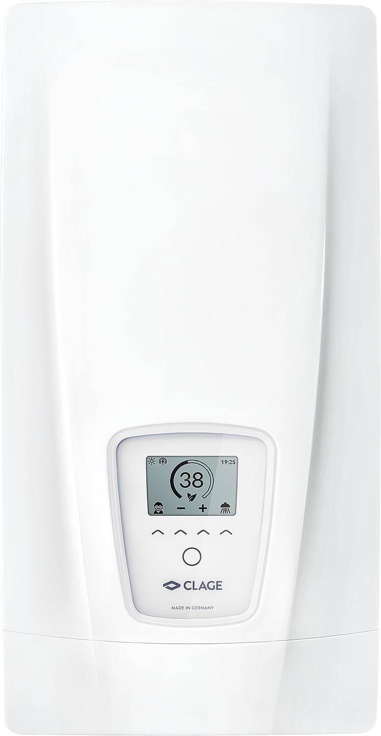asdec life ® Großdurchlauferhitzer Clage DEX Next, 18-27KW / 400V, HxBxT:4687x238x96mm