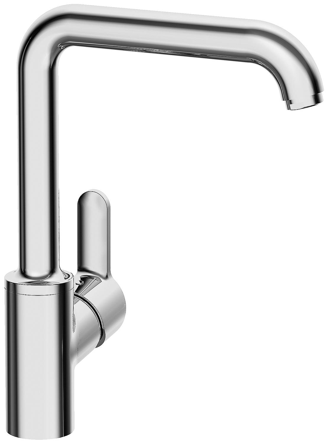 asdec life ® Spültischmischer Hansaprimo chrom, Ausladung 192mm