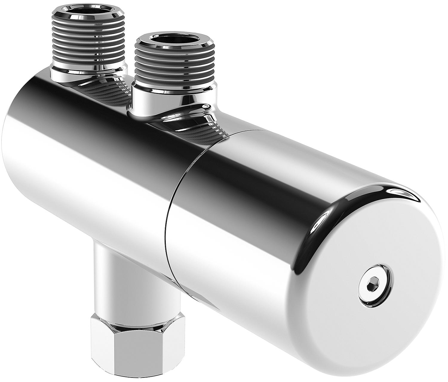 asdec life ® Hansaminimat Eckventil- thermostat-Vormischer 3/8" verchromt