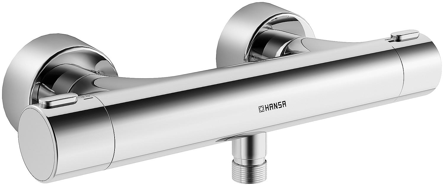 asdec life ® Brausethermostat Hansaprisma verchromt, AP-Brausemischer