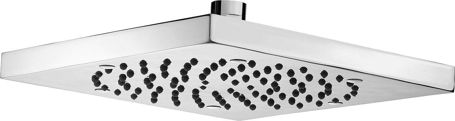 asdec life ® Kopfbrause ECTA 210x210mm, 1-Strahl, Messing verchromt