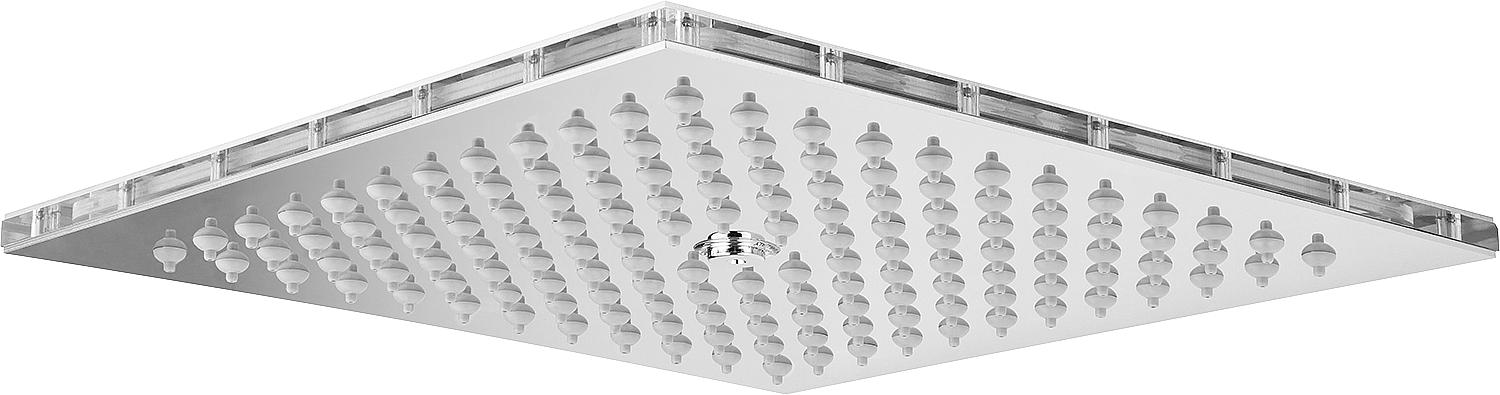 asdec life ® Kopfbrause ESTAN 300x300mm, 1-Strahl, Messing verchromt