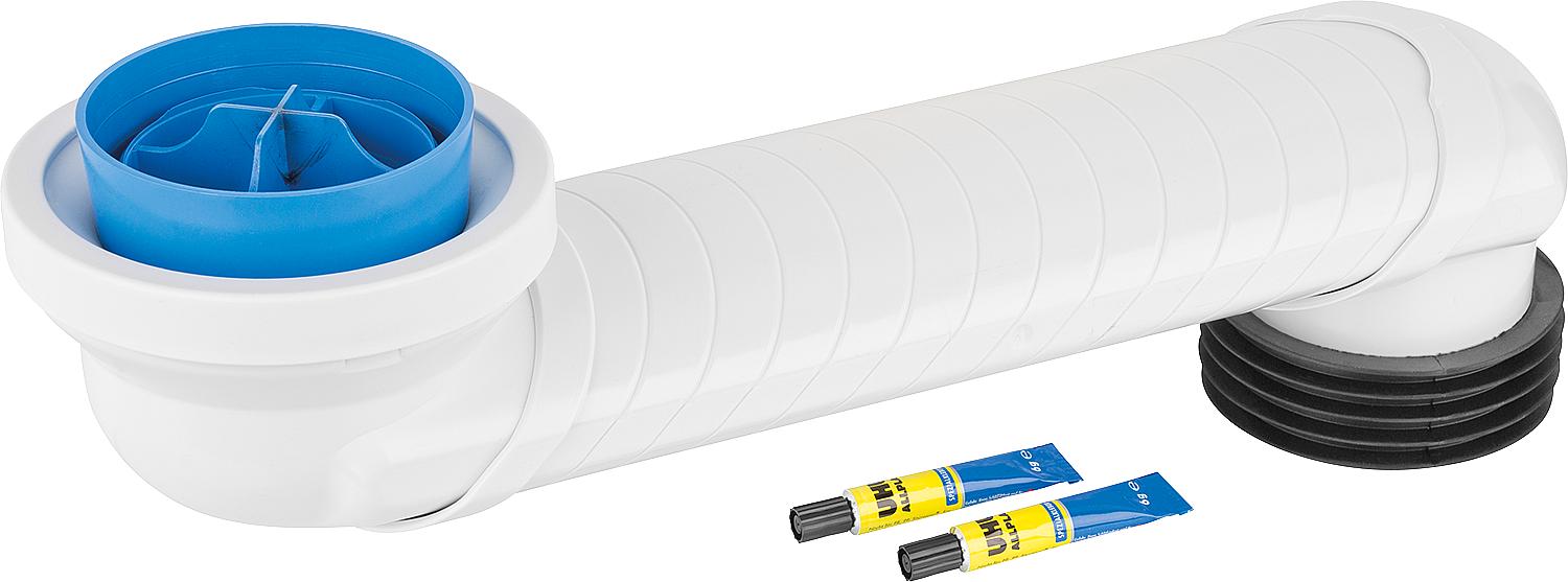 asdec life ® WC-Versprungbogen PVC DN 90/110