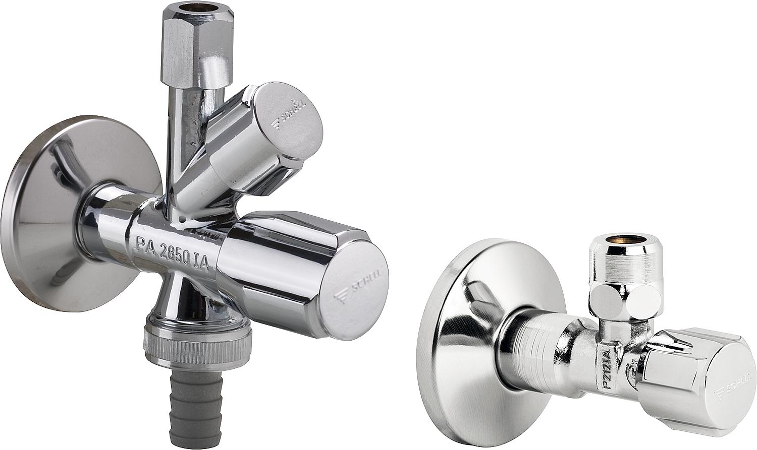 asdec life ® Schell-Set bestehend aus 1x Kombi-Eckventil COMFORT und 1x Eckregulierventil 1/2"