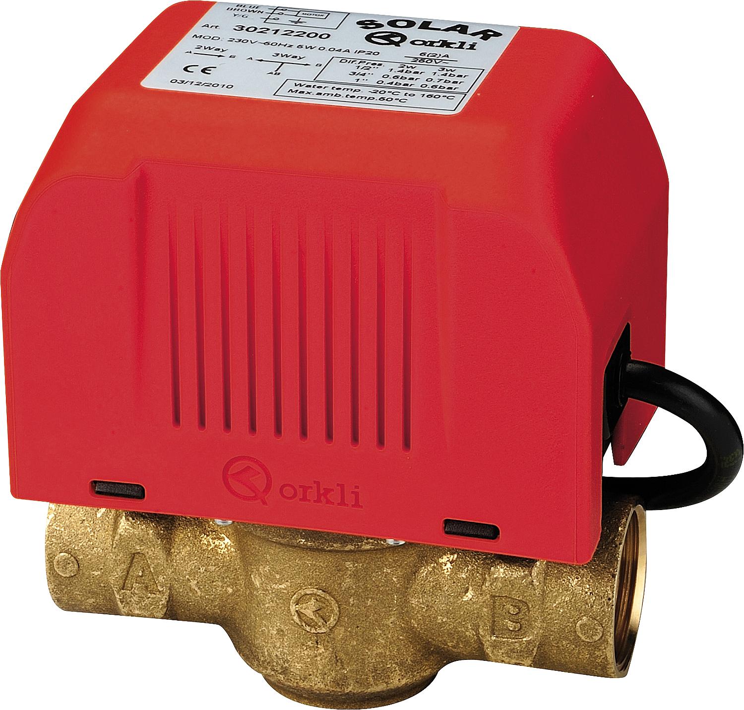 asdec life ® 2-Wege Zonenventil Orkli DN15(1/2") IG, mit Endschalter, 230V