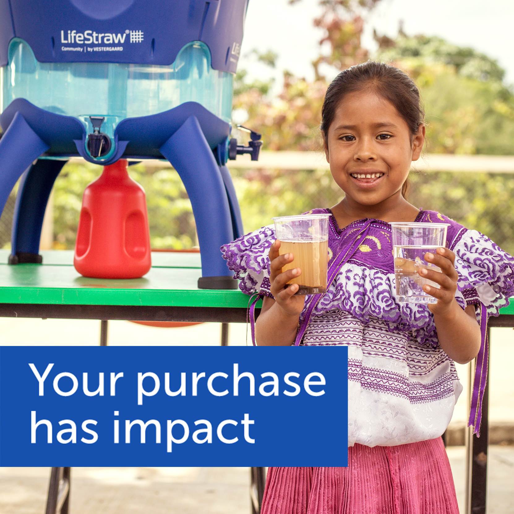 LifeStraw Personal (blue)-Extraleichter und sehr kompakter Trinkhalm-Wasserfilter von LifeStraw