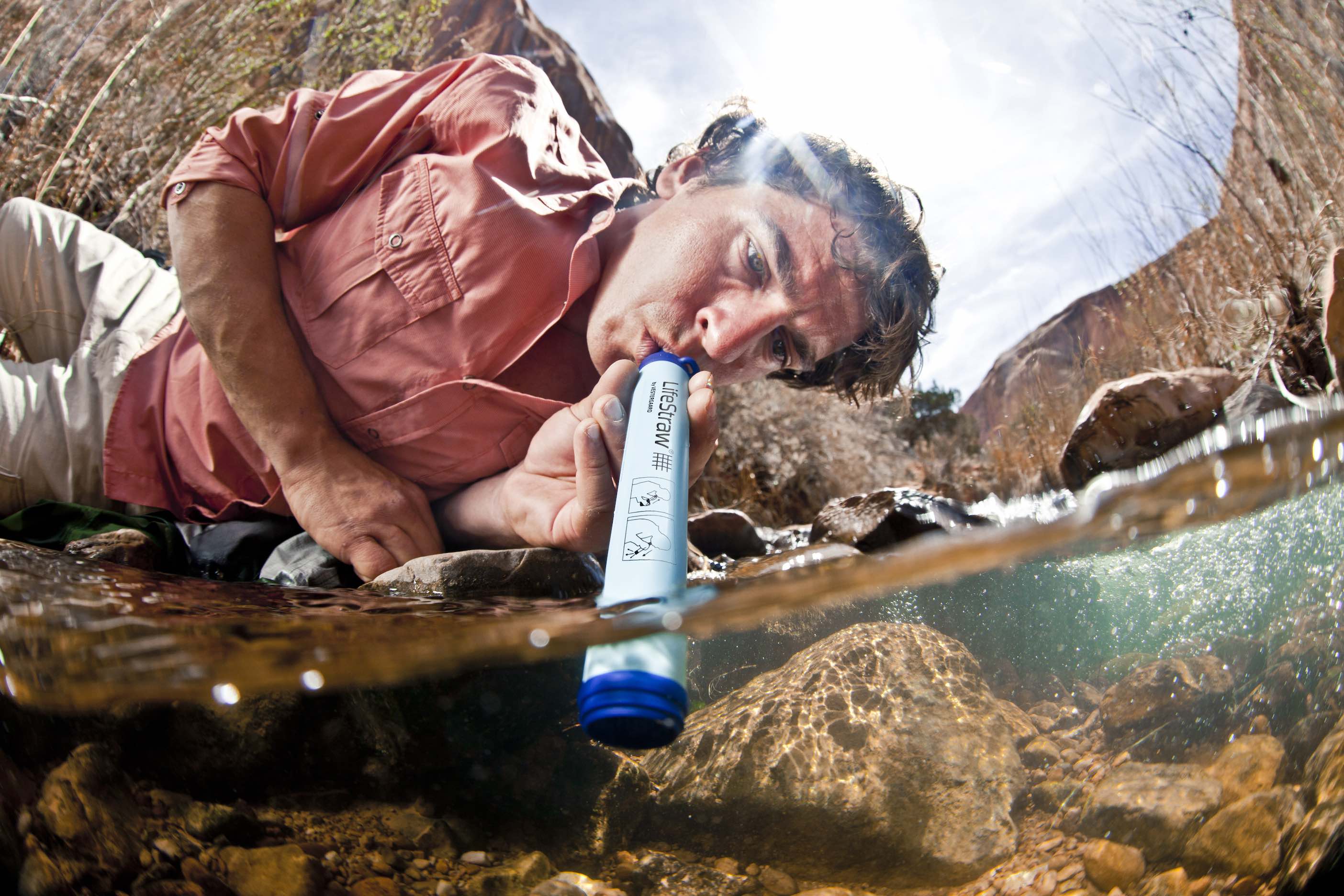 LifeStraw Personal (blue)-Extraleichter und sehr kompakter Trinkhalm-Wasserfilter von LifeStraw