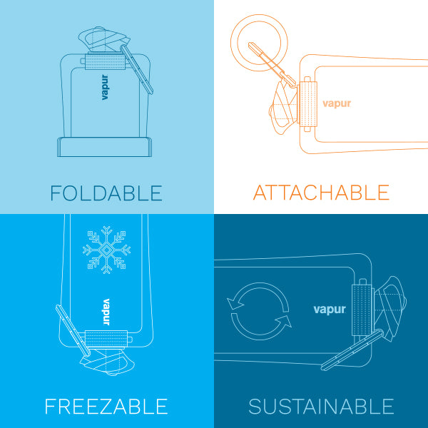 Vapur Incognito Flask (teal)