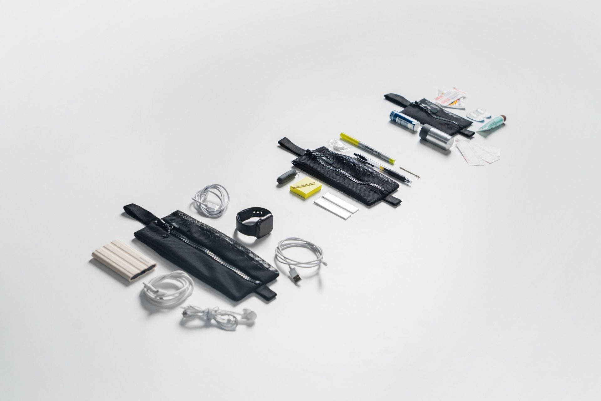 Matador Mesh Organizer Bag Set (3-pack)Durchsichtiger Tascheneinsatz aus 3 separaten Einzeltaschen von Matador