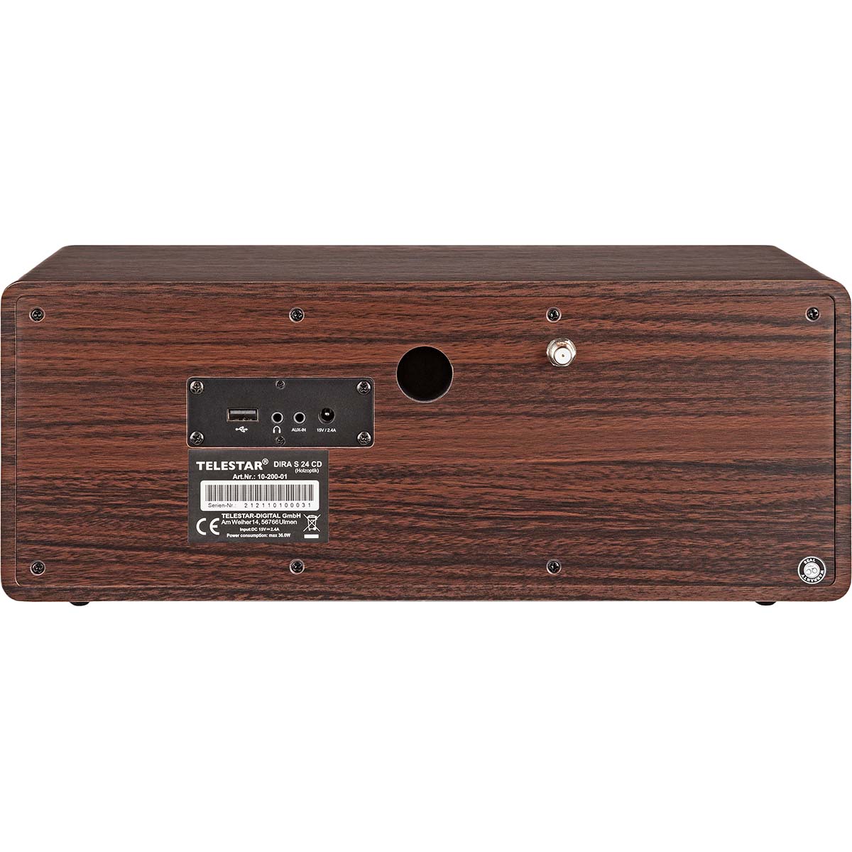 TELESTAR DIRA S 24 CD Wood DAB+ / FM