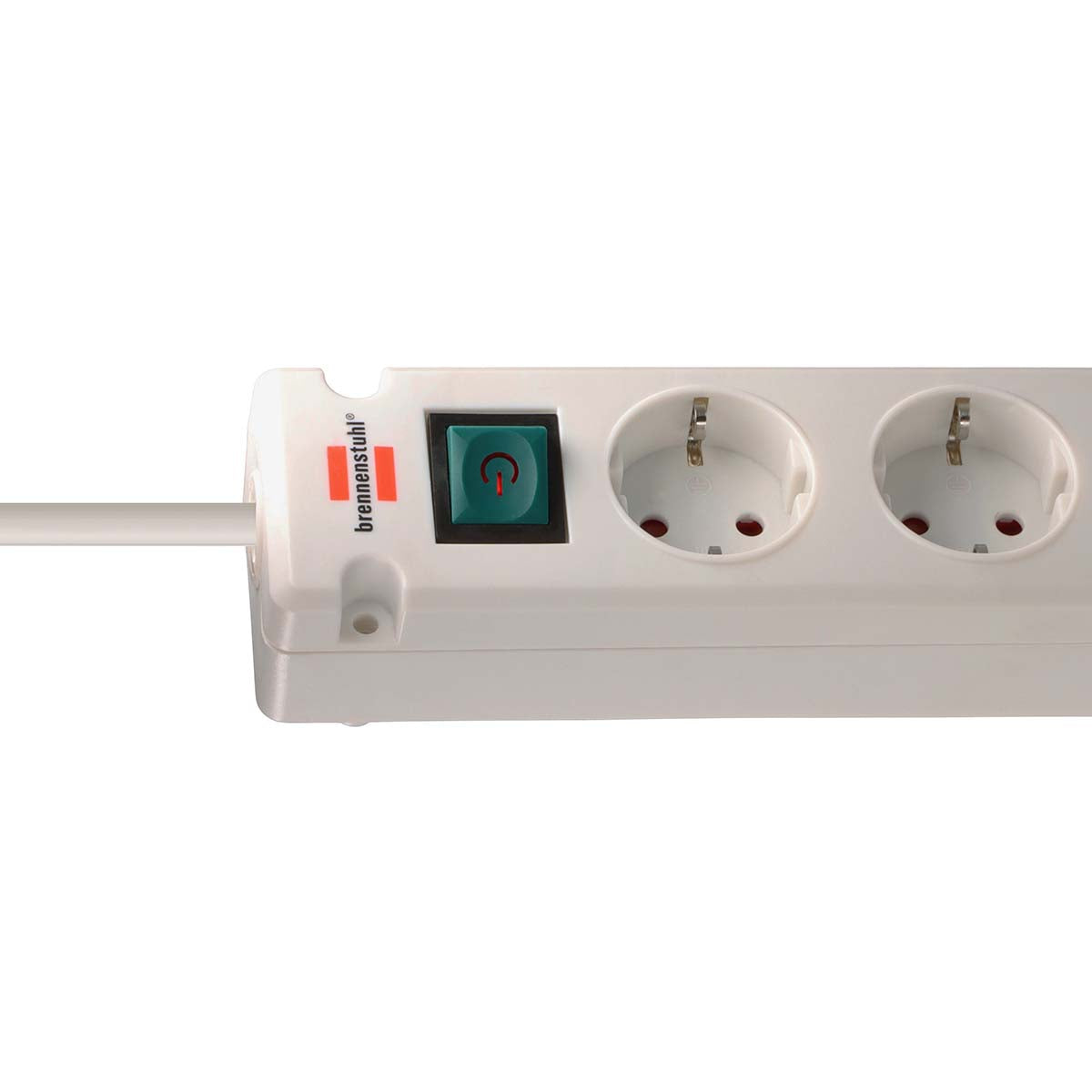 Bremounta Steckdosenleiste 5-fach mit 2 USB-C-Ladebuchsen (USB-C-Steckerblock mit Schalter und 3m Kabel, Verteilerkasten für Wandmontage)