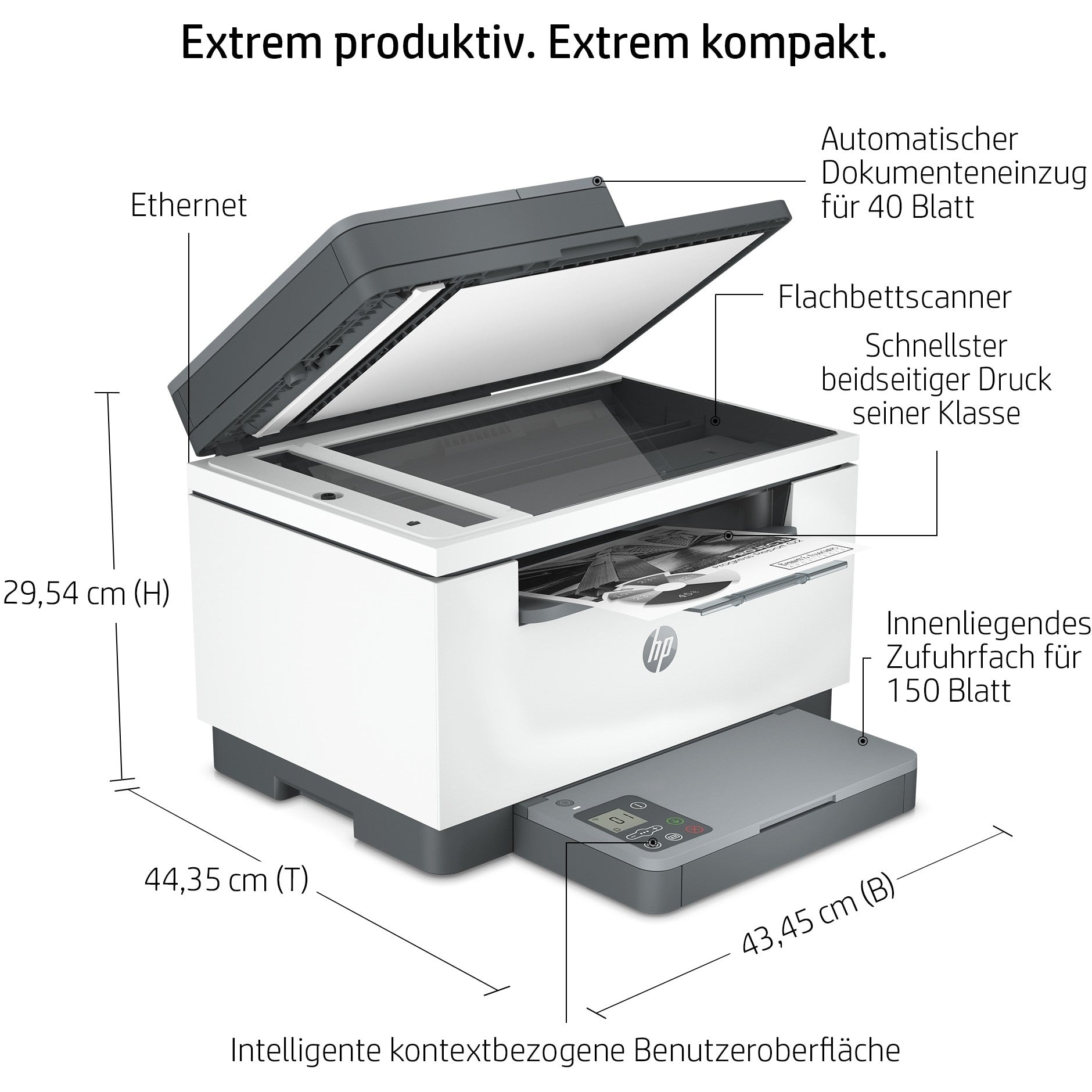 L HP LaserJet M234sdn S/W-Laserdrucker 3in1 A4 LAN ADF Duplex