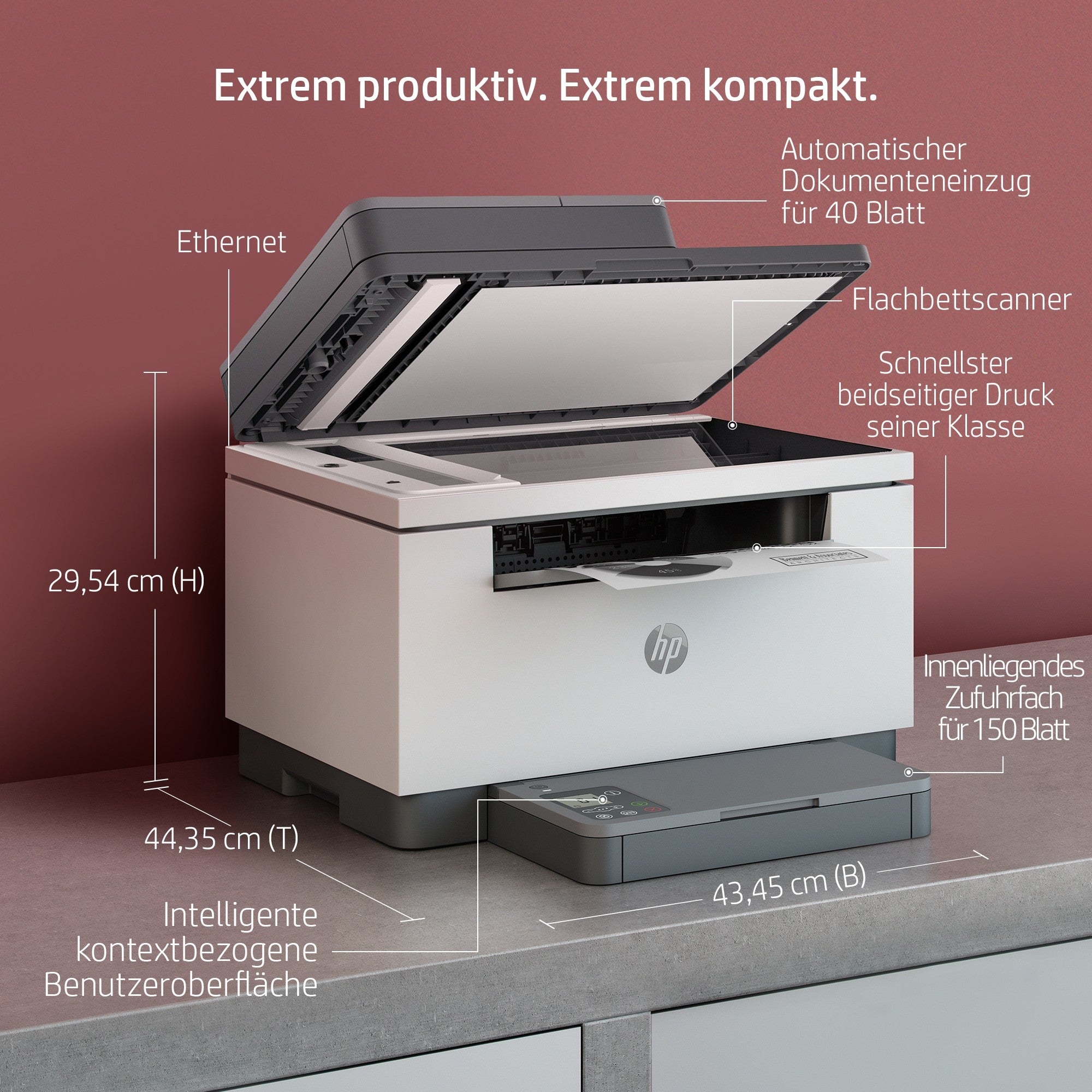 L HP LaserJet M234sdn S/W-Laserdrucker 3in1 A4 LAN ADF Duplex