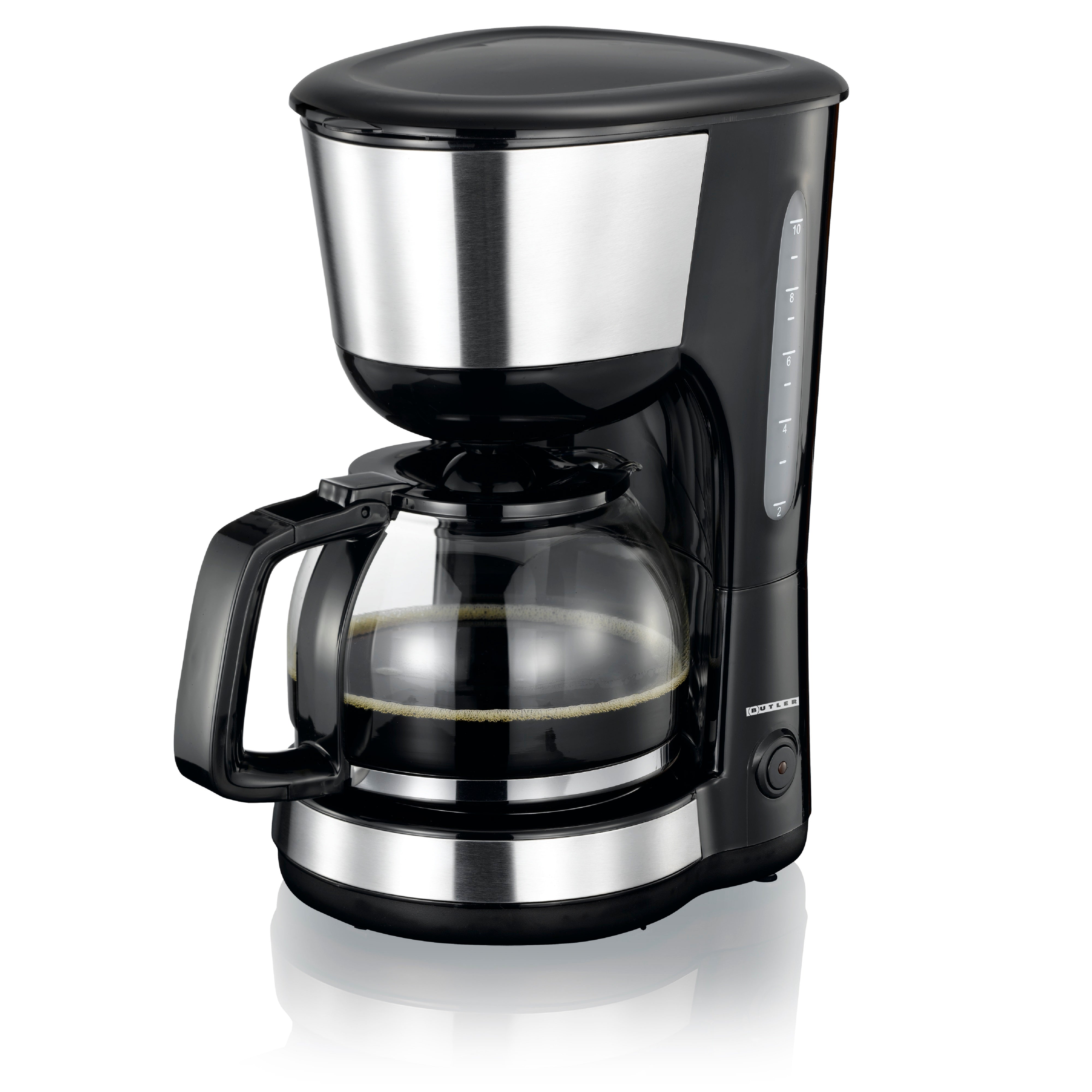 Kaffeemaschine 1.25L 1000W Schwarz