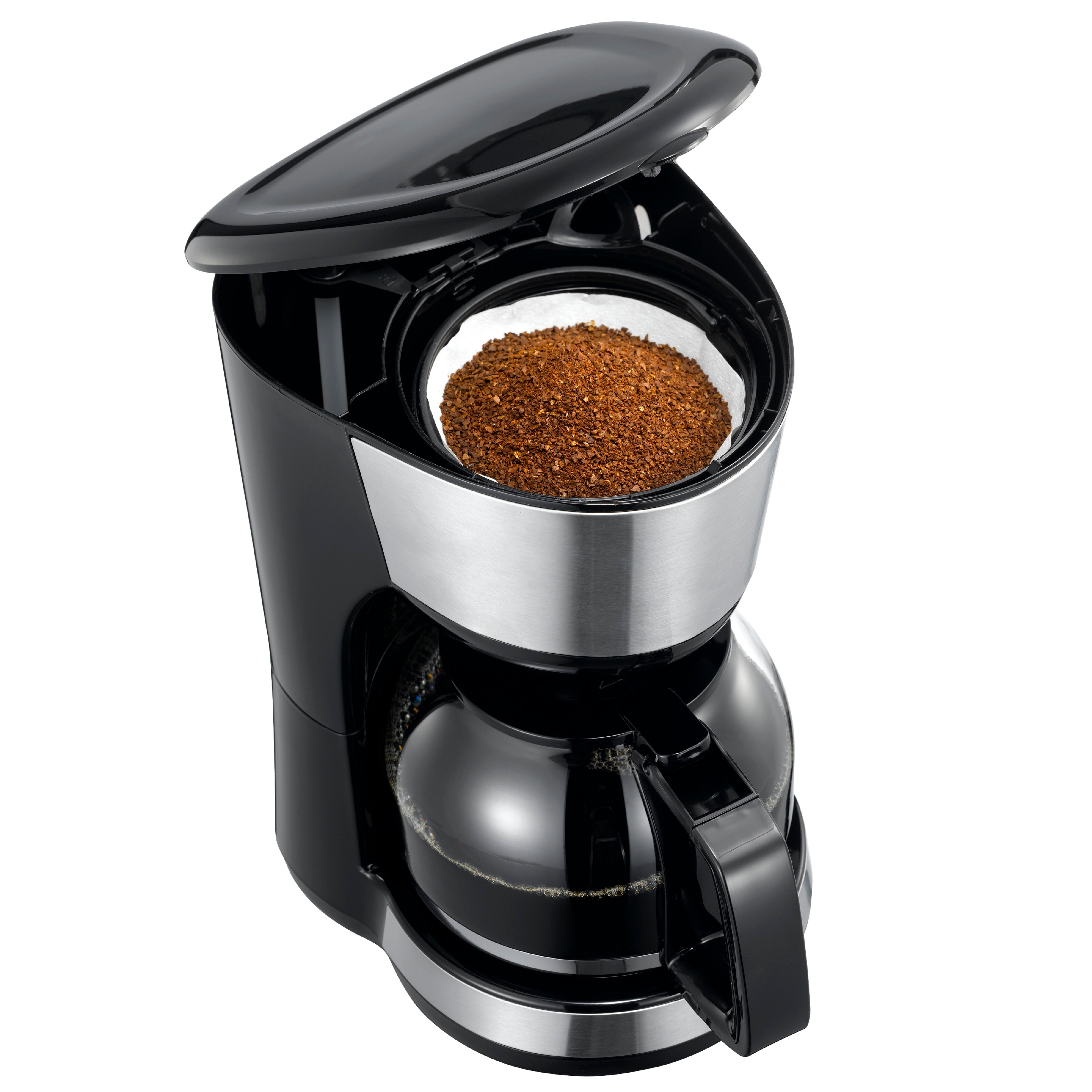 Kaffeemaschine 1.25L 1000W Schwarz