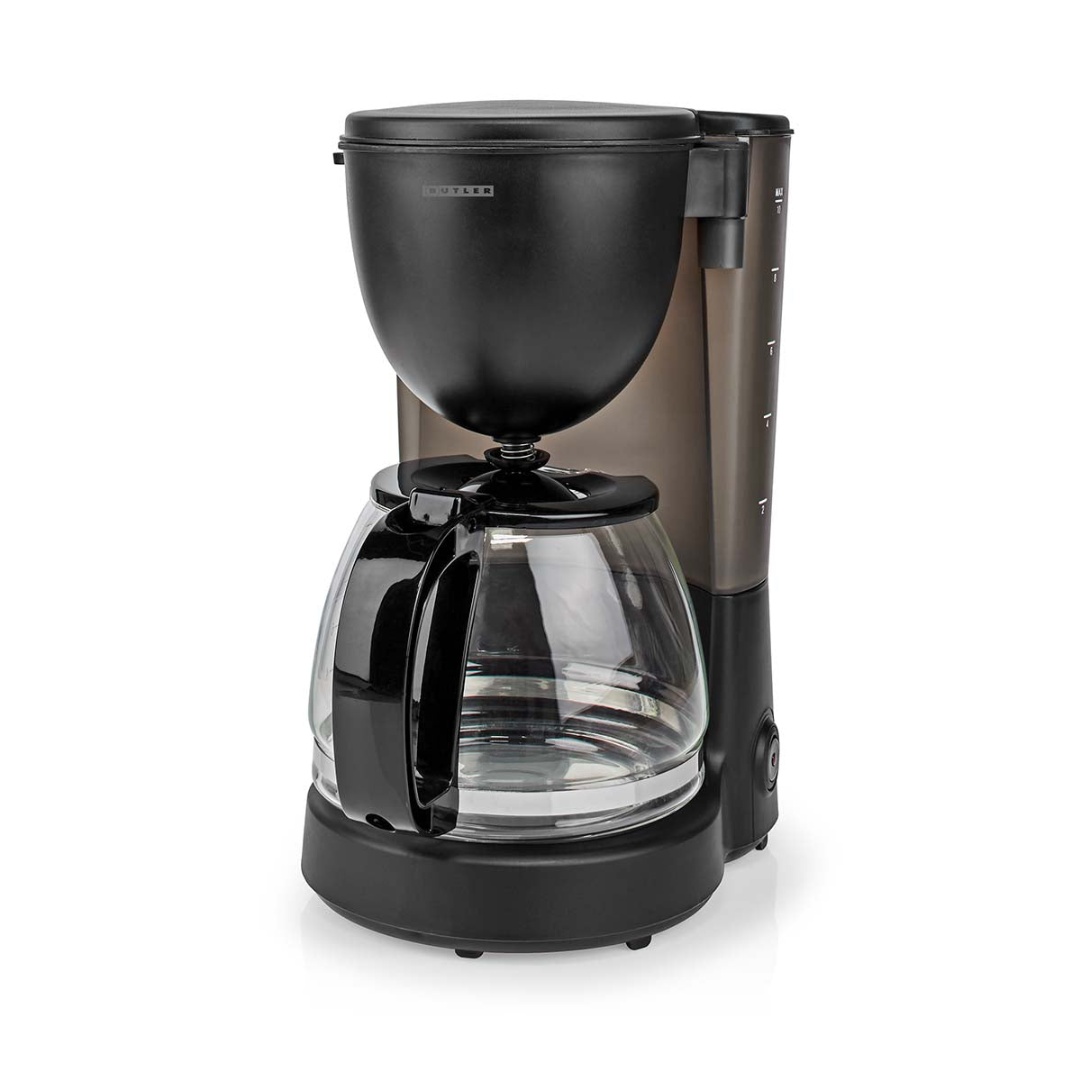 Kaffeemaschine | 1,25 l | 750 W | 10 Tassen | Warmhaltefunktion | Automatische Abschaltung | Schwarz