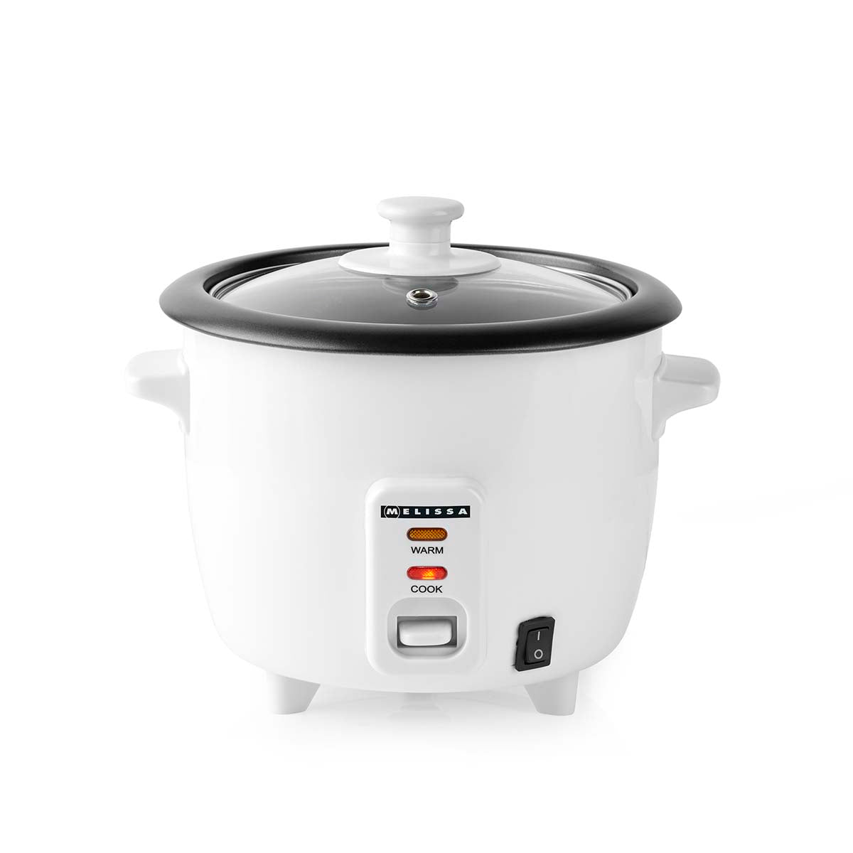 Reiskocher | 0,6 l | 300 W | Antihaftbeschichtung | Abnehmbare Schüssel | Dampfgareinsatz | Warmhaltefunktion | Automatische Abschaltung | Weiß