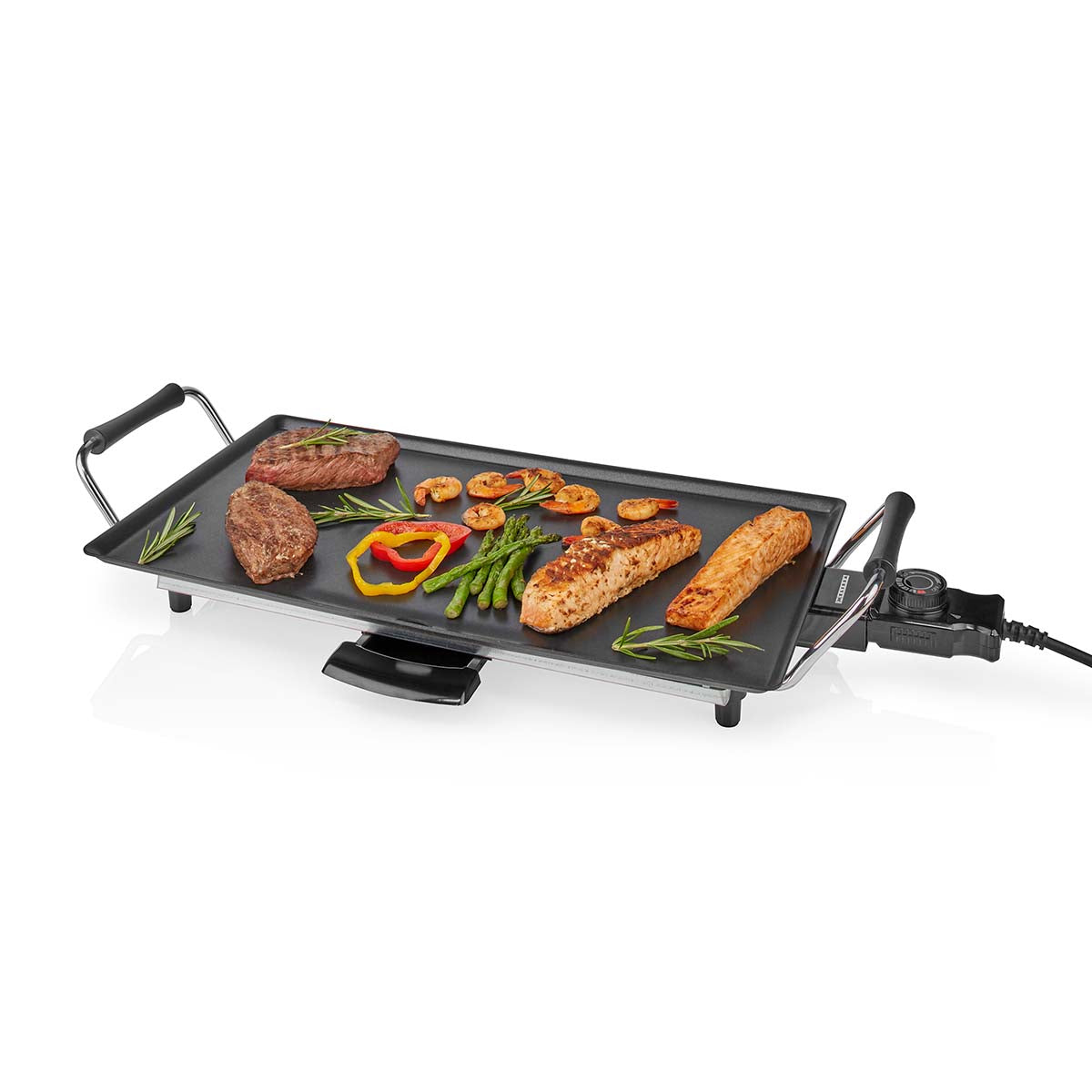 Teppanyaki Tischgrill | Backfläche ( L x B ): 47,5 x 26,5 cm | Anzahl der Heizstufen: 5