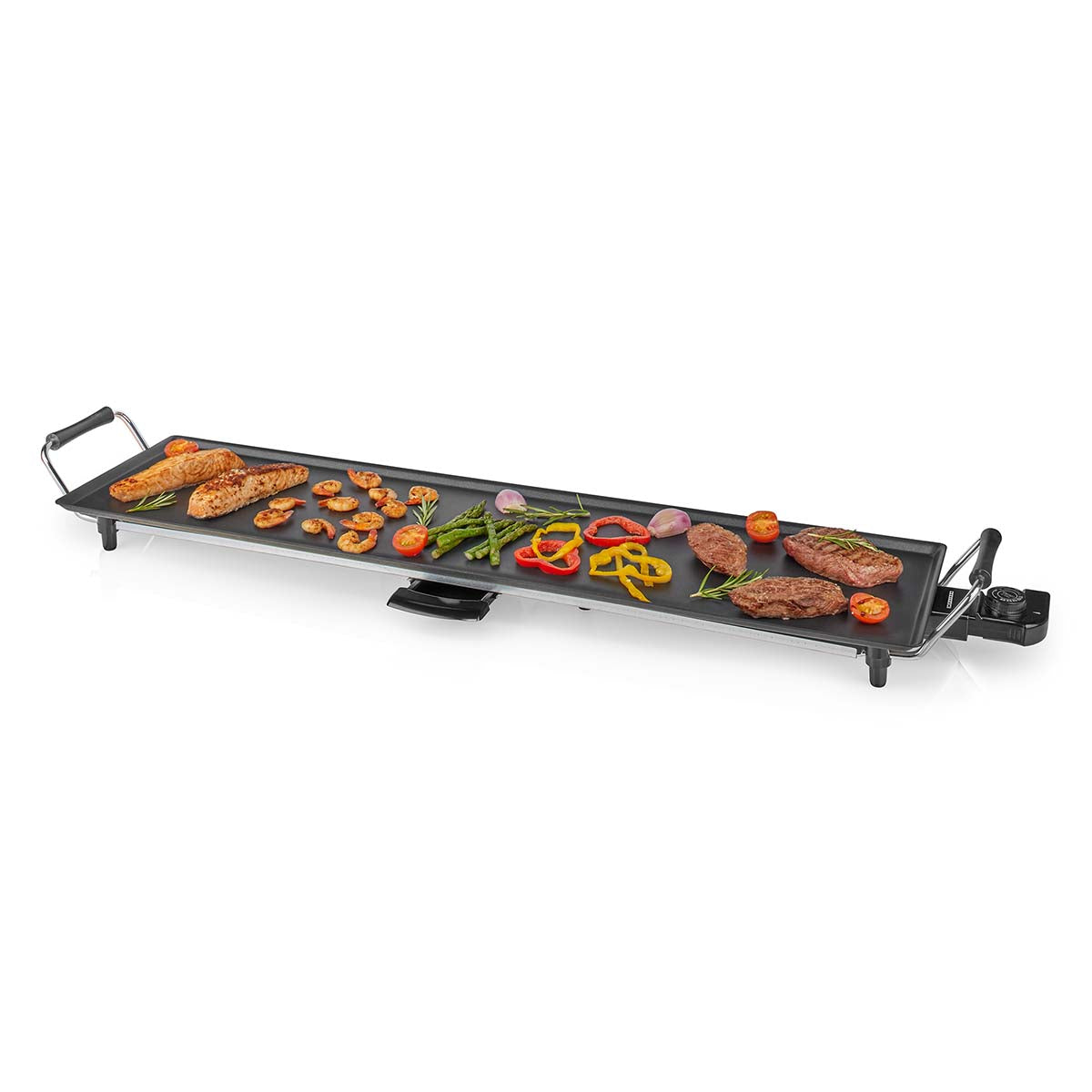 Teppanyaki Tischgrill | Backfläche ( L x B ): 90 x 23 cm | Anzahl der Heizstufen: 5