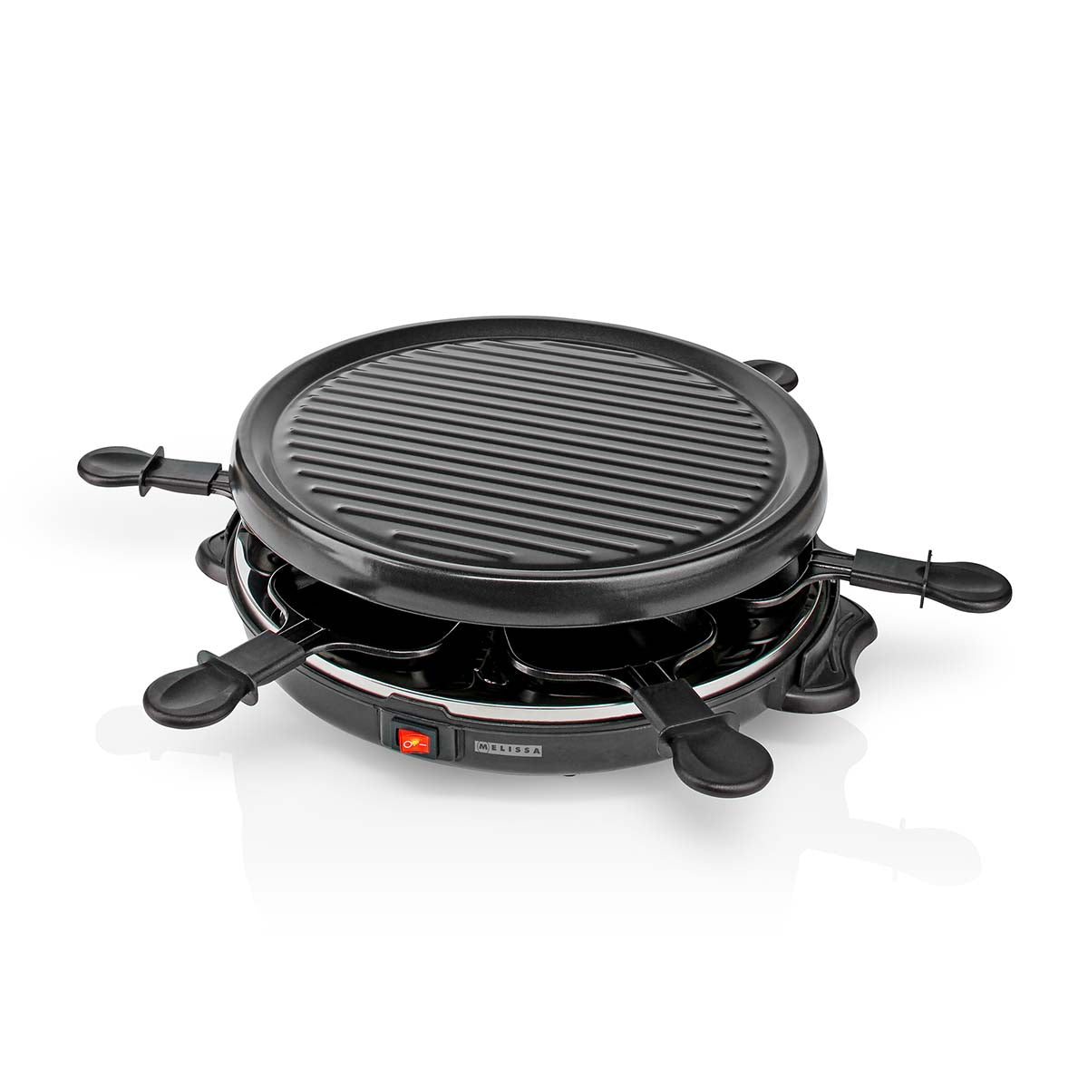 Raclette / Gourmet Set | 6 Personen | 800 W | Ø 29 cm | Antihaftbeschichtung