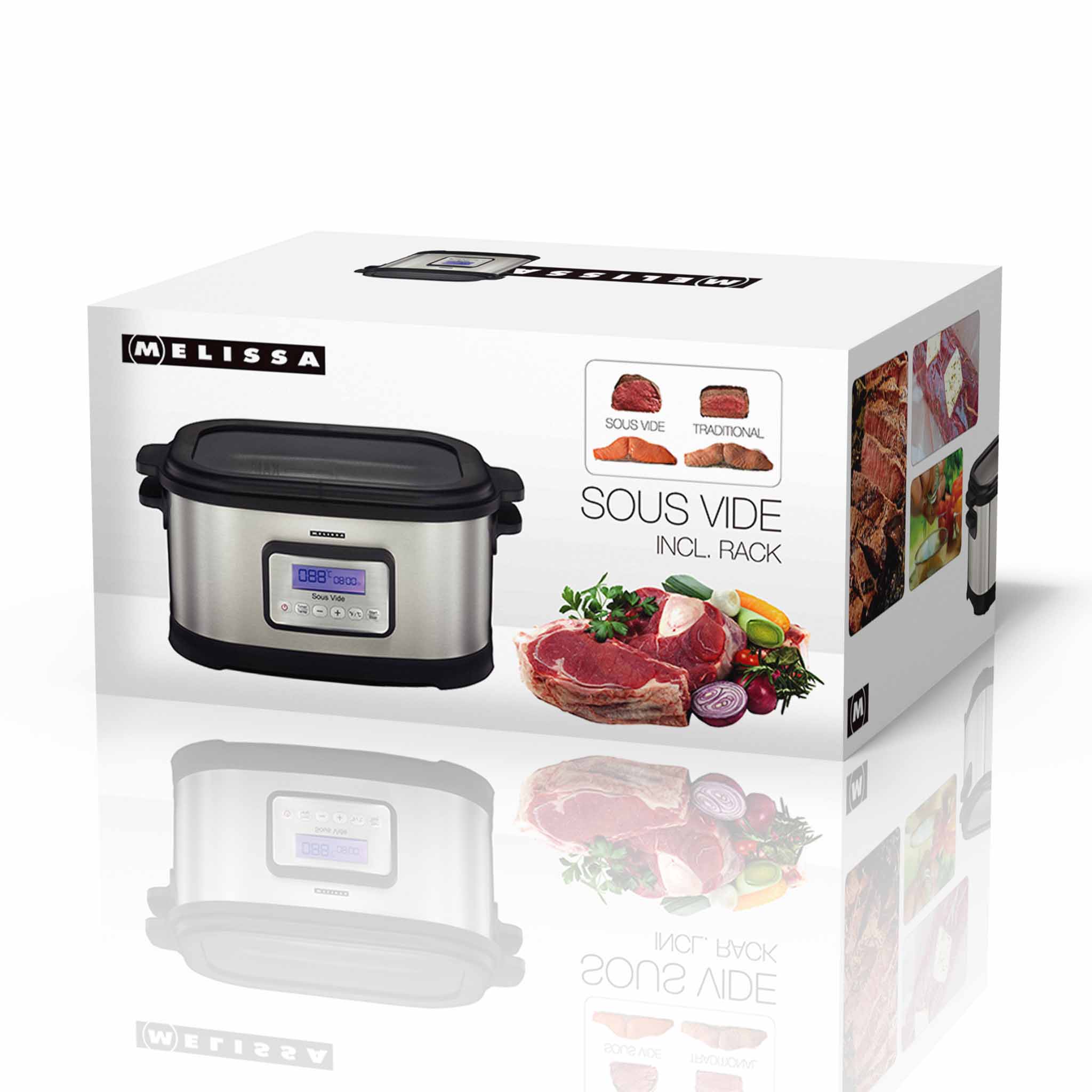 Sous Vide 6L 520W Schwarz/Edelstahl