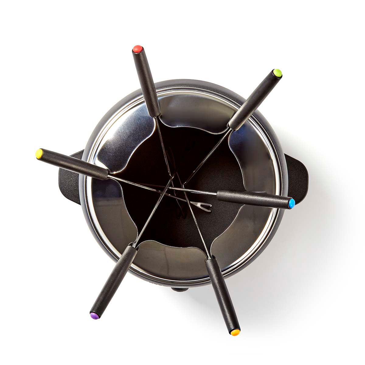 Fondue-Set | 6 Personen | 2,3 l | Einstellbare Temperaturregelung | 800 W | Cool-Touch-Griffe | Anti-Rutsch-Füße | Überhitzungsschutz