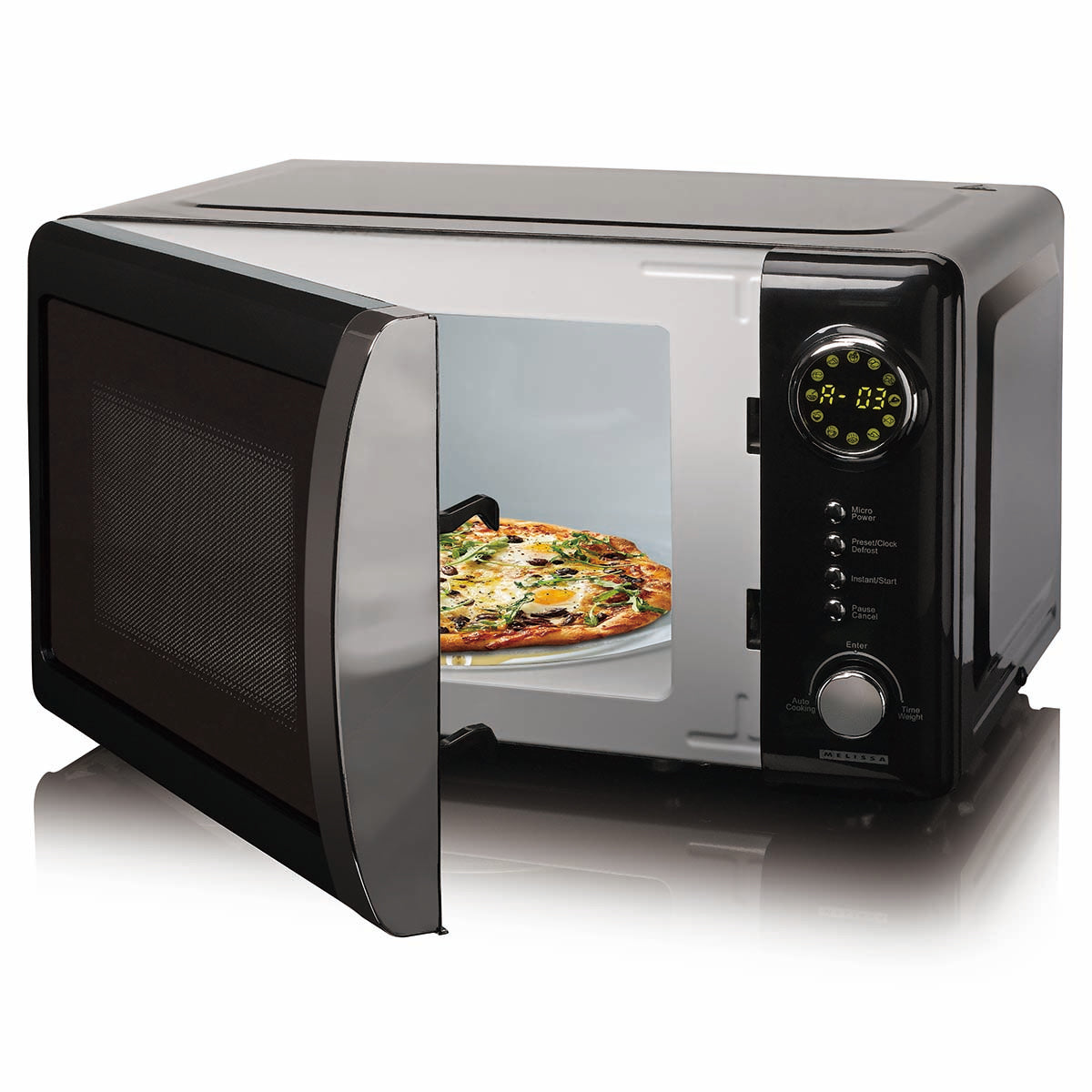 Mikrowelle elektronisch 20 L 700W Schwarz