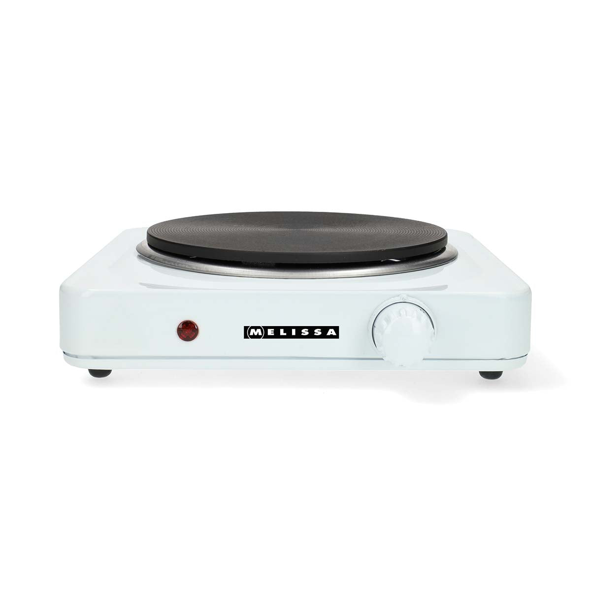 Elektrische Heizplatte | 1500 W | Ø 18,5 cm | 6 Heizstufen | Rutschfeste Füße | Weiß