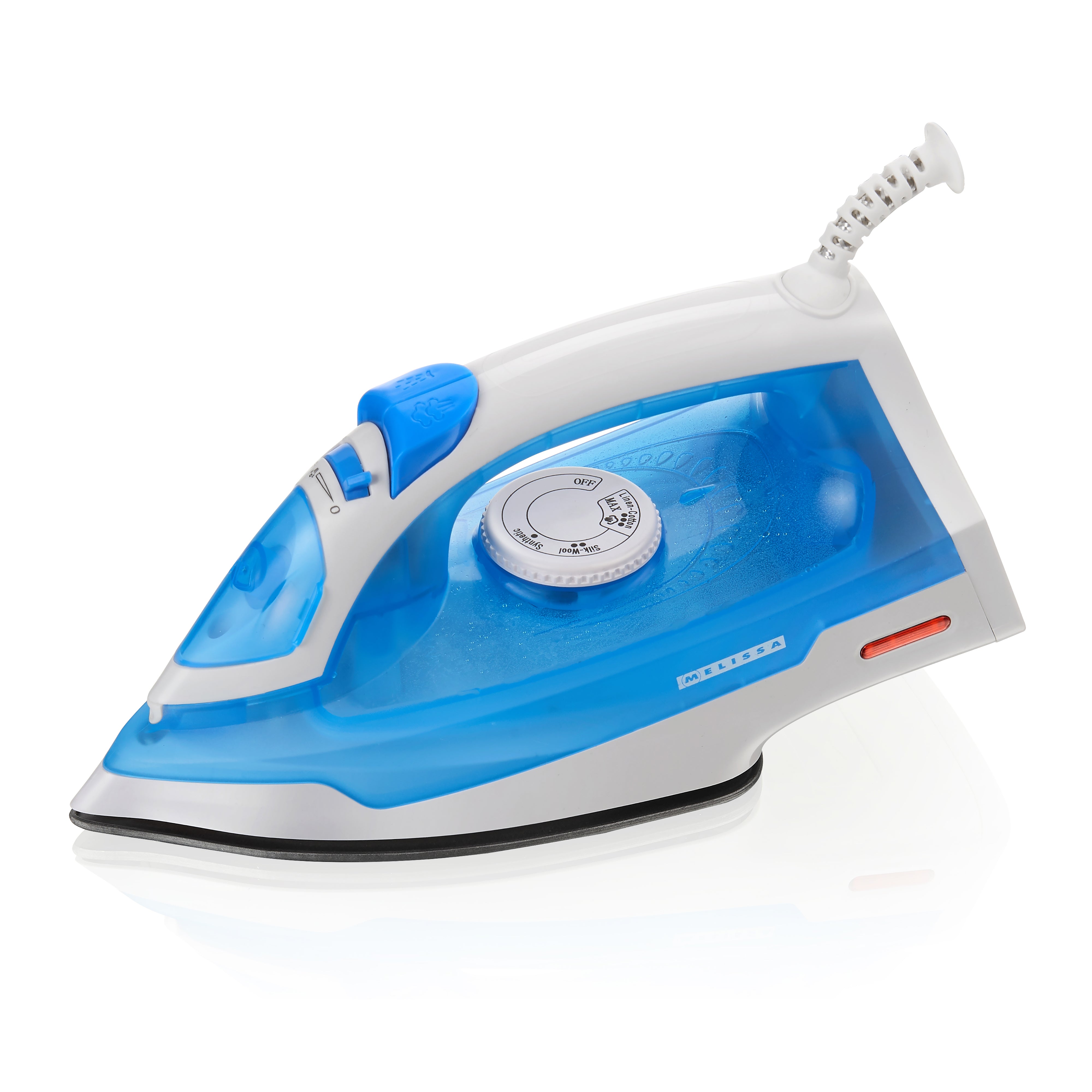 Dampfbügeleisen Antihaftbeschichtung 2000W Weiß / Blau